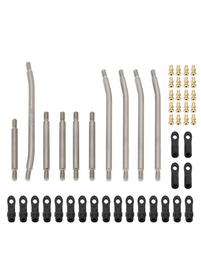 MEUS RACING مجموعة وصلات هيكل وتوصيلات توجيه عالية الخلوص من التيتانيوم من MEUS Racing لسيارة الزحف Axial AX24 XC-1 1/24 RC (سبائك التيتانيوم) - Image 4